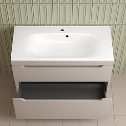 Style Line Тумба под раковину Остин 100 крем – фотография-7